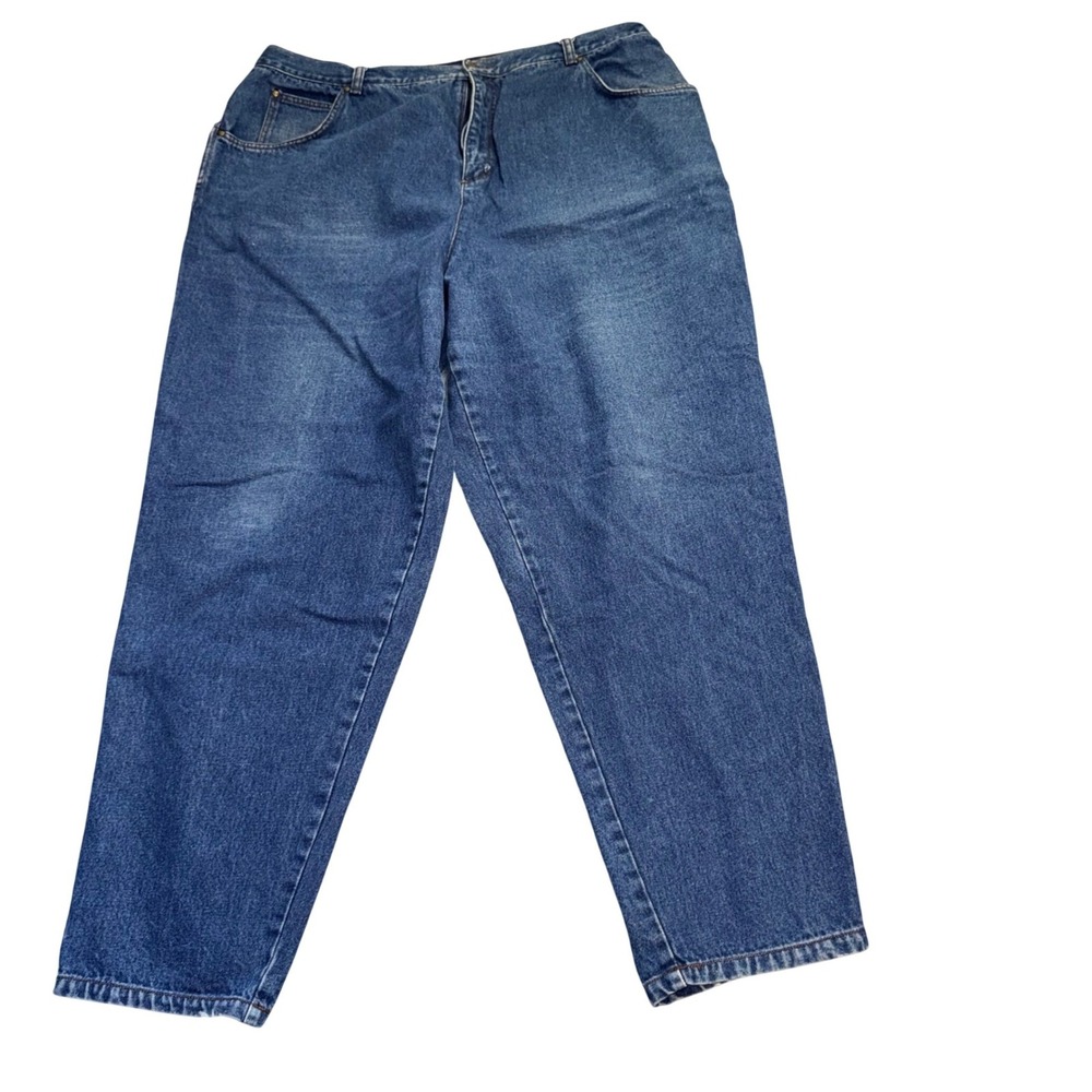 Geoffrey Hunter Straight Leg Jeans Womens 24W Blue High Rise 100% Cotton Vintage